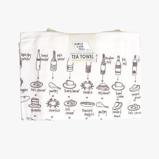 Food and Wine Pairing Tea Towel | Duman Home