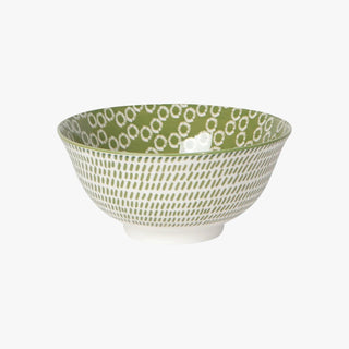 Green Rings Stamped Bowl | Duman Home