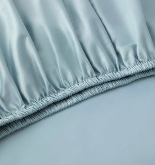 Signature Hemstitch Organic Fitted Sheet  Detail | Duman Home