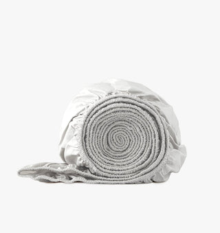 Percale Organic Fitted Sheet White | Duman Home