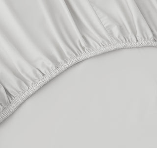 Percale Organic Sheet Set Mist Detail | Duman Home