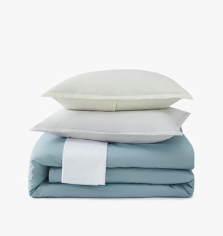 Signature Hemstitch Organic Duvet Cover Set | Duman Home