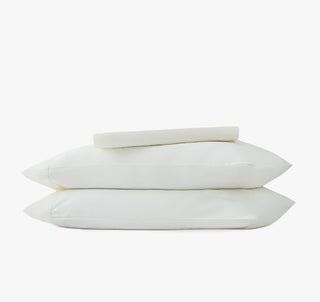 Signature Hemstitch Organic Sheet Set Ivory | Duman Home