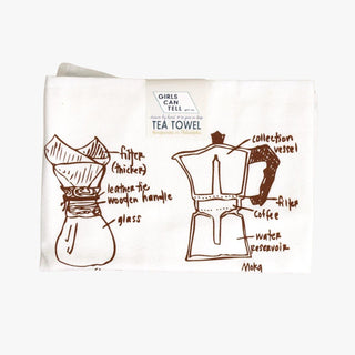 Coffee and Tea Tea Towel | Duman Home