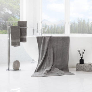 Grey Towels in Bathroom | Duman Home